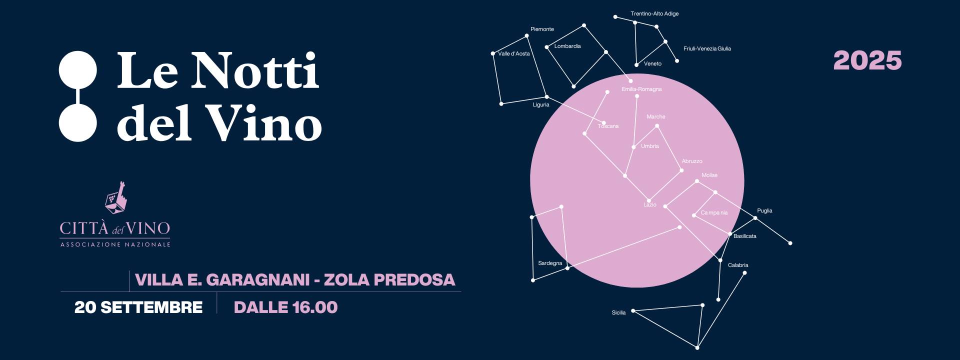 Evento Le Notti del Vino – Zola Predosa Locandina Le Notti del Vino – Zola Predosa - sabato 20 settembre ore 16:00 - 23:30