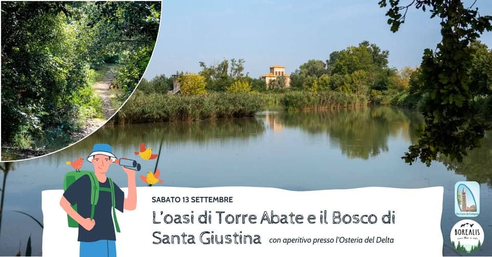 Evento L’oasi di Torre Abate & il Bosco di Santa Giustina Locandina L’oasi di Torre Abate & il Bosco di Santa Giustina - sabato 13 settembre ore 14:00 - 16:00