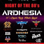 NIGHT OF THE 80’s – Ardhesia (80’s Classic Rock Tribute) live @ Rock’n’Roll Club, RHO! NIGHT OF THE 80’s – Ardhesia (80’s Classic Rock Tribute) live – Rock’n’Roll Club, RHO! a Rho (MI) il 11 ottobre 2025