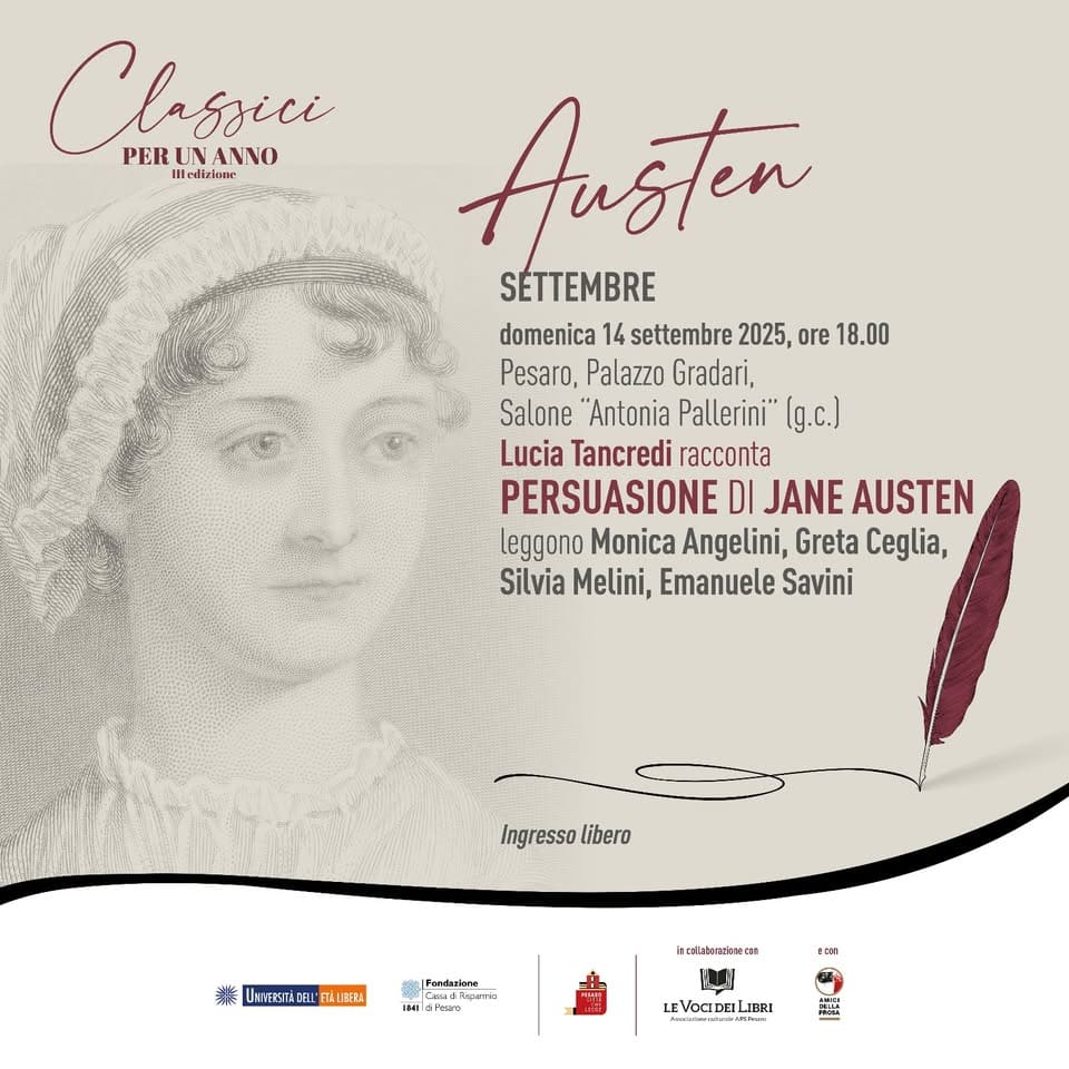 Persuasione di Jane Austen Potrebbe essere un'immagine raffigurante 1 persona e testo