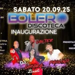 Sabato 20/09/25 Inaugurazione Discoteca BOLERO Multisala 2025/2026 Potrebbe essere un'immagine raffigurante 4 persone e il seguente testo "ORE 20:30 LA CENA BUFFET INCLUSO DRINK E INGRESSO 25 EURO ORE 21:30 LA SERATA INGRESSO PRIMA DELLE 23:00 A 12 EURO INCLUSO DRINK INGRESSO DOPO 23:00 A 15 EURO INCLUSO DRINK SABATO 20.09.25 BOLER DISCOTECA INAUGURAZIONE BALLABILI ORCHESTRA Chiara ZInali Orchestra DISCO Paolino Dj LATINO Alex Valter HAPPY TIME Alex VALTER PRENOTAZIONI TAVOLI GRATUITA CENA E SERATA: 3501919863- 3938823111 ADJARA CHHARA PAOLINO Zinali"