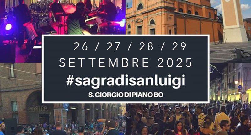 Evento Sagra di San Luigi Gonzaga Locandina Sagra di San Luigi Gonzaga - da venerdì 26 settembre - lunedì 29 settembre 2025 ore 18:00 ore 23:00
