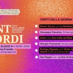 Sant Jordi tutto l’anno! Festa delle librerie indipendenti bolognesi Potrebbe essere un contenuto grafico raffigurante il seguente testo "In ncollaborazione con Mercato Sonato spazio Letterario ARCI Bologna Hispania Asociacón Cultural Delegazione elG Governo della Catalogna Italia Patto per Lettura Bologna OSPITI DELLA GIORNATA Bruno Zocca con La Nottataccia (Lupo Guido) Giuseppe Palumbo, firmacopie SANT STORDI LIBRERIE FESTA INDIPENDENTI ORDI BOLOGNESI τυTTo- 05.10.2025 業 h 10:00- 10:00-21:00 21:00 L'ANNO Porta Pratello Via di Pietralata 58 Arlen con Una notte da Rider BAO Publishing) Giorgio Franzaroli, firmacopie (Barta Edizioni) Rodrigo Elgueta con Victor Jara. Un canto di libertà dicola Ediciones) Ilan Pappè con La fine di Israele (Fazi Editore)"