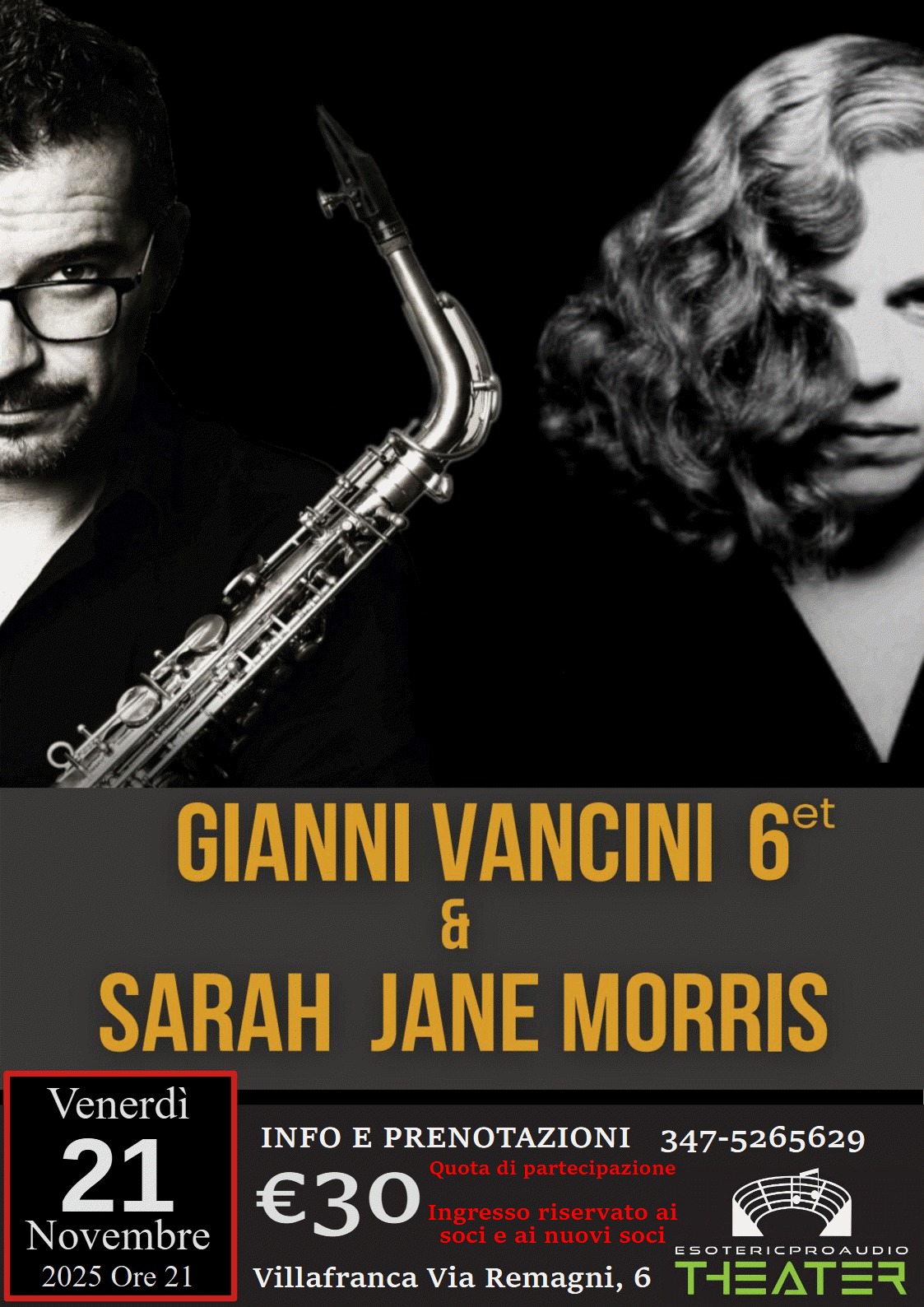 Evento Sarah Jane Morris Locandina Sarah Jane Morris - venerdì 21 novembre ore 21:00 - 23:00