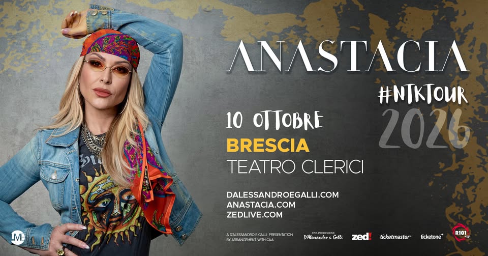 Evento Anastacia Locandina Anastacia - mercoledì 7 ottobre ore 21:00 - 23:00