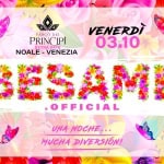 Potrebbe essere un contenuto di pop art raffigurante il seguente testo "VENERDÌ 03.10 PARCO DEI PRINCIPI EXTRADATE EXTRA DATE NOALE- NOALE-VENEZIA VENEZIA SESAME .OFFICIAL UNANOCHE... UNA NOCHE... MUCHADIVERSIÓN! M DIVERSIÓN!"