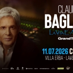 CLAUDIO BAGLIONI – LA VITA E ADESSO – GRAND TOUR // Lake Sound Park Potrebbe essere un'immagine raffigurante 1 persona e testo