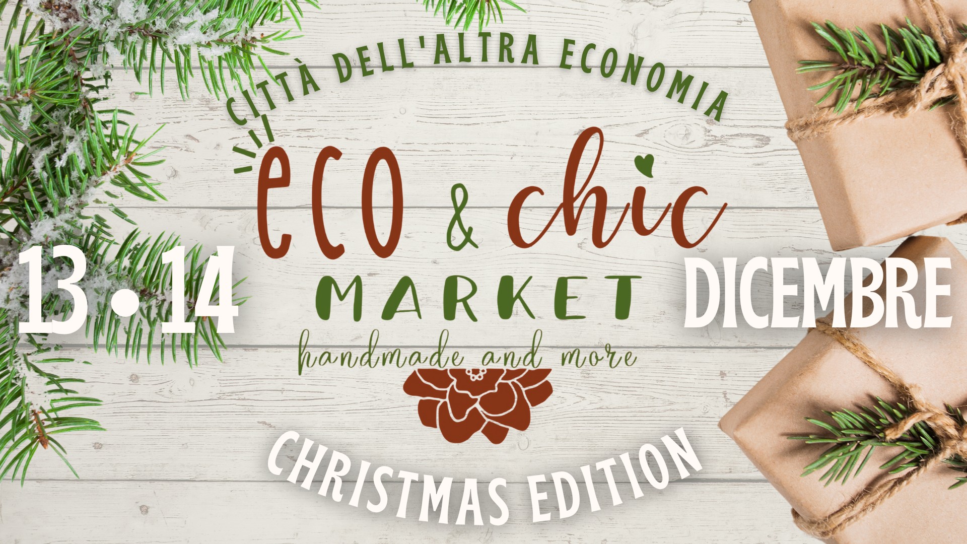 Evento Eco & Chic Market a Testaccio Locandina Eco & Chic Market a Testaccio - da sabato 13 dicembre - domenica 14 dicembre 2025 ore 10:00 ore 19:00