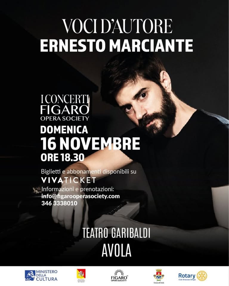 Evento Ernesto Marciante – Voci d autore Locandina Ernesto Marciante – Voci d autore - domenica 16 novembre ore 18:30 - 20:30