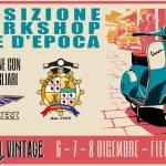 Esposizione e Lezioni Gratuite di manutenzione Vespe d`epoca Potrebbe essere un'immagine raffigurante scooter e il seguente testo "ESPOSIZIONE WORKSHOP WOR W KSHOP RAM 豆川 SF VESPE D'EPOCA IN COLLABORAZIONE CON VESPA GLUB GAGLIARI مهور VeApa ዳ 減 C 축 수 CAGLIARI CAGI IARI CAGLIARI dal 1956 MERGATINO اليا MINTAGE 6-1-8 DIGEMBRE FIERA DI CAGLIARI"
