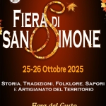 🍂FIERA DI SAN SIMONE🍁 Potrebbe essere un'immagine raffigurante il seguente testo "COMUNE DI SANNICOLA Città d' Arte ASSESSORATO ASSESSORATOALTUF AL TURISMO ED νΕ FIERA DI SAN IMONE 25-26 Ottobre 2025 STORIA, TRADIZIONI, FOLKLORE, SAPORI E ARTIGIANATO DEL TERRITORIO Fiera del Gusto Artigianato del Libero Ingegno Mercato Eventi"