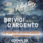 Halloween Corinaldo 2025👻 Potrebbe essere un'immagine raffigurante il seguente testo "PROLOCO CORINADDO conFrednbos LET'S VTVT MARCHE! Aaлюac La festa delle Streghe 1998 dal BRIVIDI BRI VIDI D'ARGENTO 24-25-26-31 26-31 OTTOBRE 2025 XXV EDİZIONE CORINALDO CAPITALE Di HALLOWEEN RIAPRE LE PORTE ALLA FESTA Piu STREGATA PER SER SERATE iNDIMENTICABILI"