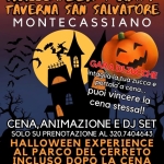 Halloween Party 🎃🧟👻 Proloco da Paura Potrebbe essere un'immagine raffigurante il seguente testo "የወጠመውጣ 일일호보 ሰመውው ...بیسس MONTECASSIANO.TE VENERDİ 31 OTTOBRE HALLOWEEN PARTY TAVERNA SAN SALVATORE MONTECASSIANO GARA intaglia la DIZUCCHE tua zucca e portala a puoi vincere cena... cena stessa!! la CENA ANIMAZIONE E DJ SET SOLO SU PRENOTAZIONE AL 320.7404643 HALLOWEEN EXPERIENCE AL PARCO DEL CERRETO INCLUSO DOPO LA CENA *DURANTE LA CENA POTREBBERO ACCADERE EVENTI INSOLITI... LASCIATEVI TRASPORTARE E SORPRENDERE DALL'ATMOSFERA MISTERIOSA DELLA SERATA un evento PRO LOCO MONTECASSIANO"