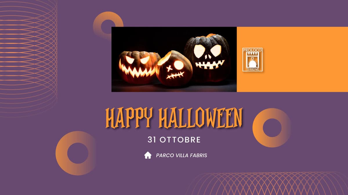 🎃 HAPPY HALLOWEEN 🎃 @Villa Fabris – Thiene Potrebbe essere un'immagine raffigurante il seguente testo "PROLOCO YHH سد X سب س HHTW THIENE 日日 ΗAΡpy HALLOWEEN 31 OTTOBRE PARCOVILLAFABRIS PARCO VILLA FABRIS"