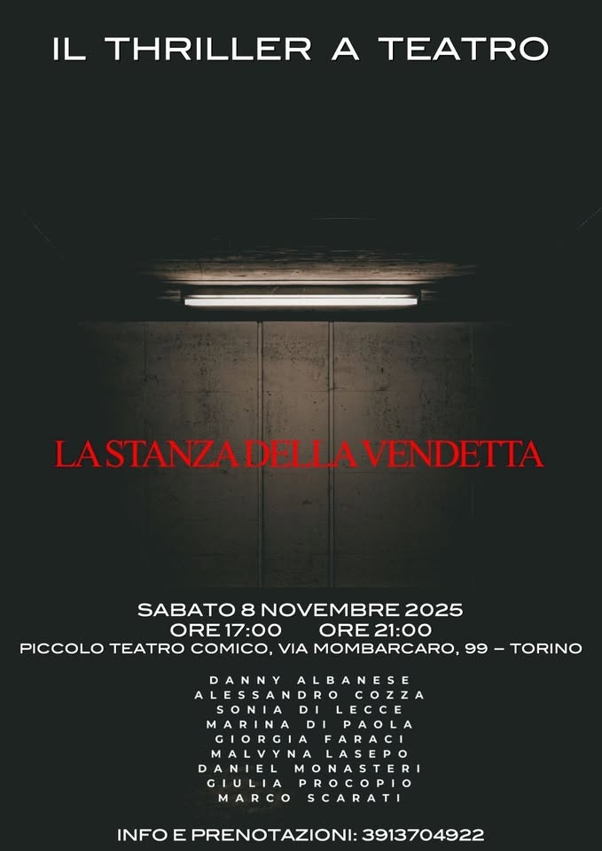 Evento La stanza della vendetta – thriller a teatro Locandina La stanza della vendetta – thriller a teatro - sabato 8 novembre ore 17:00 - 23:00