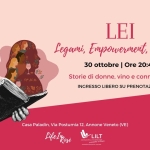 Lei: Legami, Empowerment, Impresa • 30 ottobre • evento gratuito su prenotazione Potrebbe essere un contenuto di pop art raffigurante testo