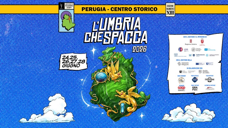 L’UMBRIA CHE SPACCA Festival 2026 Potrebbe essere un disegno raffigurante il seguente testo "IL CAMMINO IL_CAMMINOELUNGOE È LUNGO PIENORIPROVE;ABBL PIENO DL PROVE; FEDE NEI COMPAGNI DI VIAGGIO, SOLO cosi POTRAI TROVARE: SPACCAPLOSETO - 'AMBRIA CHE SPACCA ماکی_ایمدت 1 2026 #14 LUMBRIA CHESPACCA 24.25 26.27 28 GIUGNO SCRITTO DA: ROGHERS PERUGIA CONT ONTINUA... NUA."