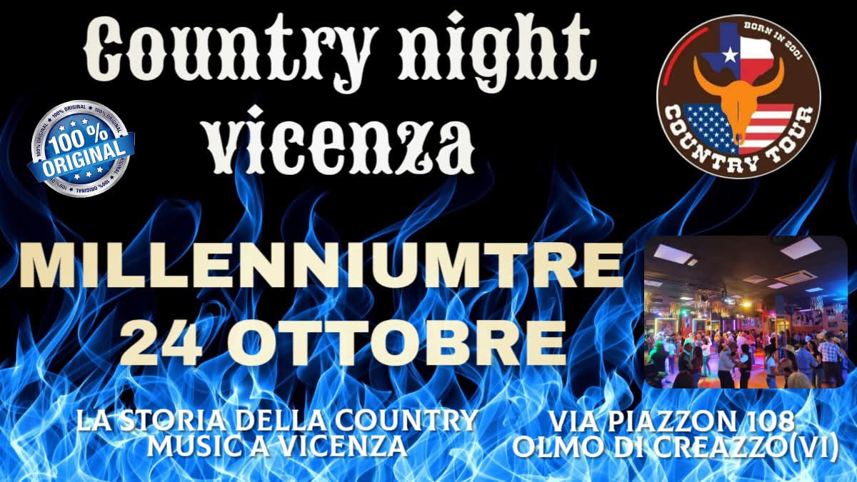 Millennium Country 2025-2026 Le serate Potrebbe essere un'immagine raffigurante il seguente testo "Gountry night OHICISAL 100% កក 100 % ORIGINAL ท vicenza AoлA ZA N Y N 2001 COUNTRY SONTAV τα MILLENNIUMTRE 18 OE GRANDE RIAPERTURA LA STORIA DELLA COUNTRY VIA PIAZZON 108 MUSIC A VICENZA OLMO DI CREAZZO(VI)"