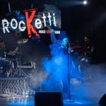 Pink Devil Barengo-No RocKetti Band Live Potrebbe essere un'immagine raffigurante 4 persone, chitarra e il seguente testo "ROCK RocKetti VASCO VASCOTRIBOEAND TRIE BAND"