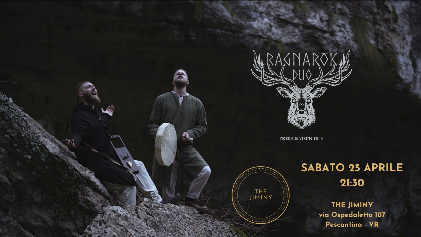 Evento Ragnarök – Nordic & Viking Folk Music – The Jiminy Locandina Ragnarök – Nordic & Viking Folk Music – The Jiminy - sabato 25 aprile ore 21:30 - 23:30