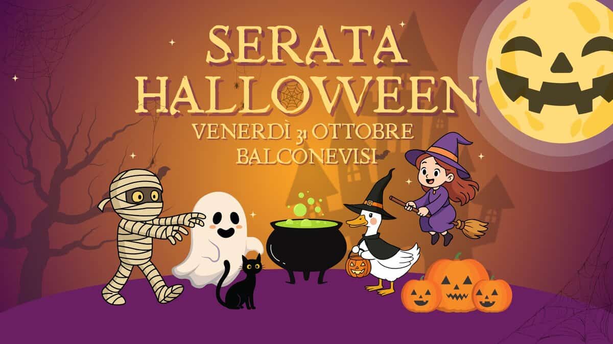 Evento Serata Halloween Locandina Serata Halloween - venerdì 31 ottobre ore 18:30 - 20:30