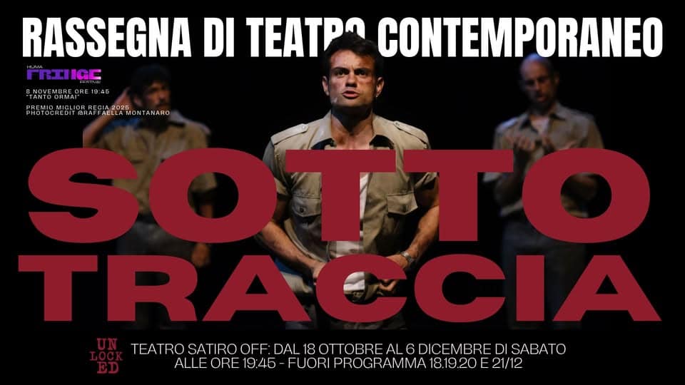 Evento “Tanto ormai” – Teatro contemporaneo Unlocked 2025 Locandina “Tanto ormai” – Teatro contemporaneo Unlocked 2025 - sabato 8 novembre ore 19:45 - 21:45