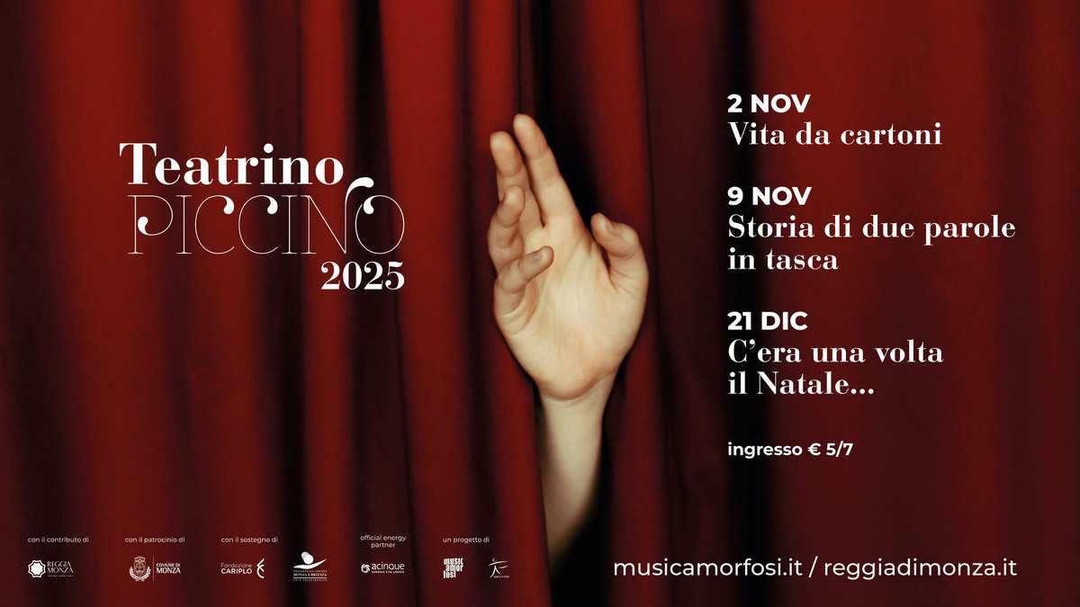 Evento Teatrino Piccino Alla Reggia Di Monza Locandina Teatrino Piccino Alla Reggia Di Monza - domenica 2 novembre ore 11:00 - 13:00