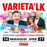 VARIETA’LK Potrebbe essere un'immagine raffigurante 1 persona e il seguente testo "Teatro Q77 07 VertigoLive VAR VARIFTA IFTA'LK QUINTA STAGIONE DA VENERDI 3 2025"