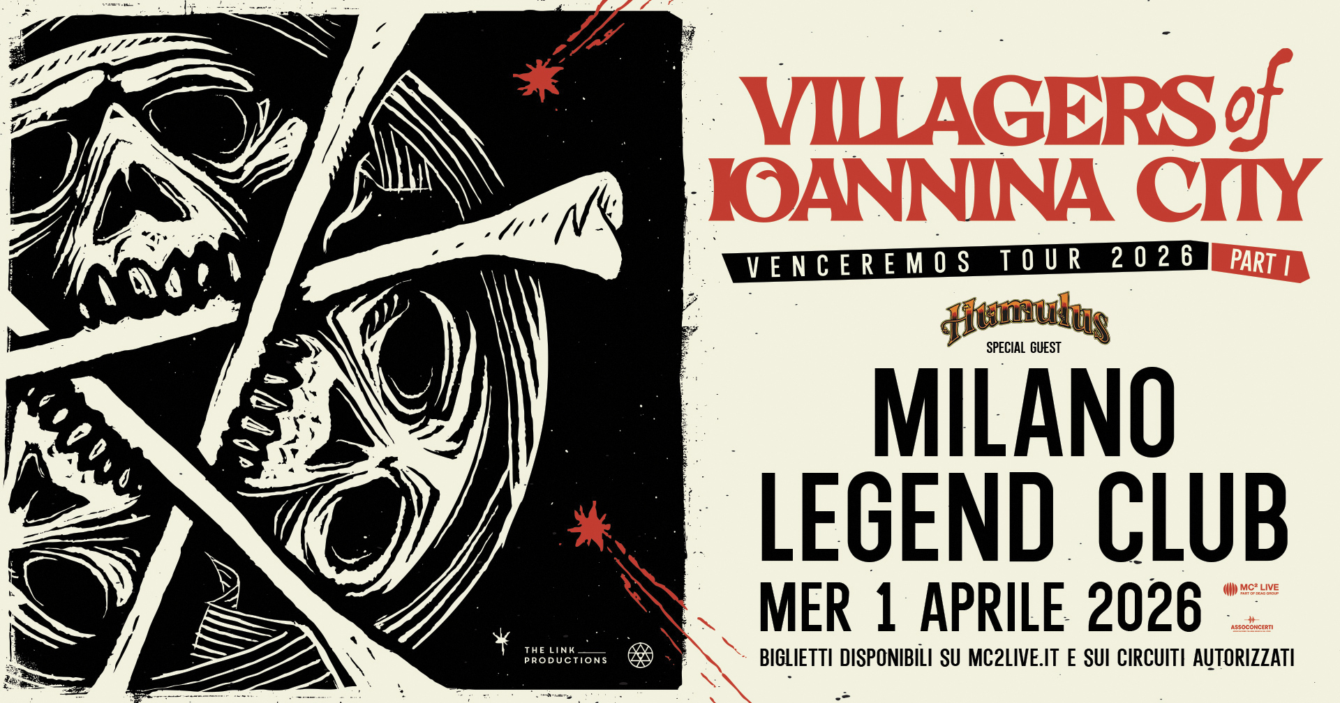 Evento Villagers of Ioannina City Milano, Legend Club Locandina Villagers of Ioannina City Milano, Legend Club - mercoledì 1 aprile ore 19:30 - 21:30