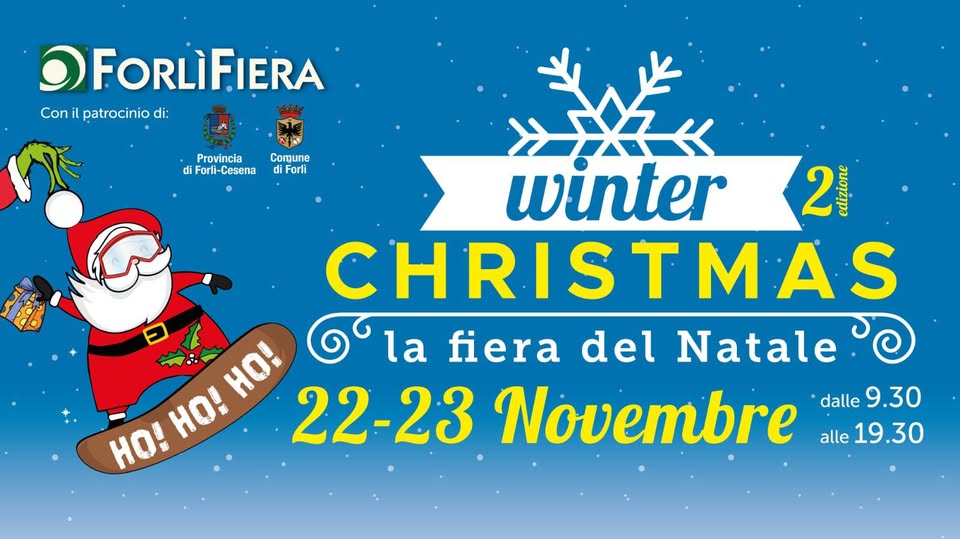 Evento Winter Christmas – La Fiera Del Natale Locandina Winter Christmas – La Fiera Del Natale - da sabato 22 novembre ore 09:30 a domenica 23 novembre 2025 ore 19:30