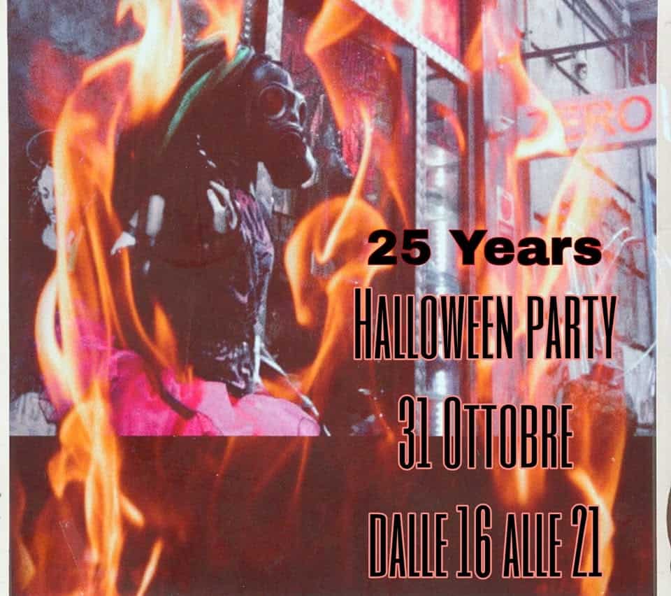 Evento ” Zero Stigmata Halloween 25 years “ Locandina ” Zero Stigmata Halloween 25 years “ - venerdì 31 ottobre ore 16:00 - 21:00
