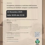 Accoglienza, relazione e nutrizione dell’anziano Accoglienza, relazione e nutrizione dell’anziano a Galta (VE) il 21 novembre 2025