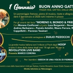 BUON ANNO GATTEO Potrebbe essere un contenuto grafico raffigurante testo