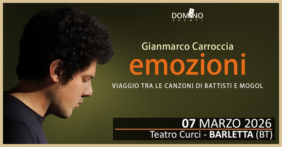 Evento Gianmarco Carroccia – EMOZIONI Locandina Gianmarco Carroccia – EMOZIONI - sabato 7 marzo ore 21:00 - 23:00