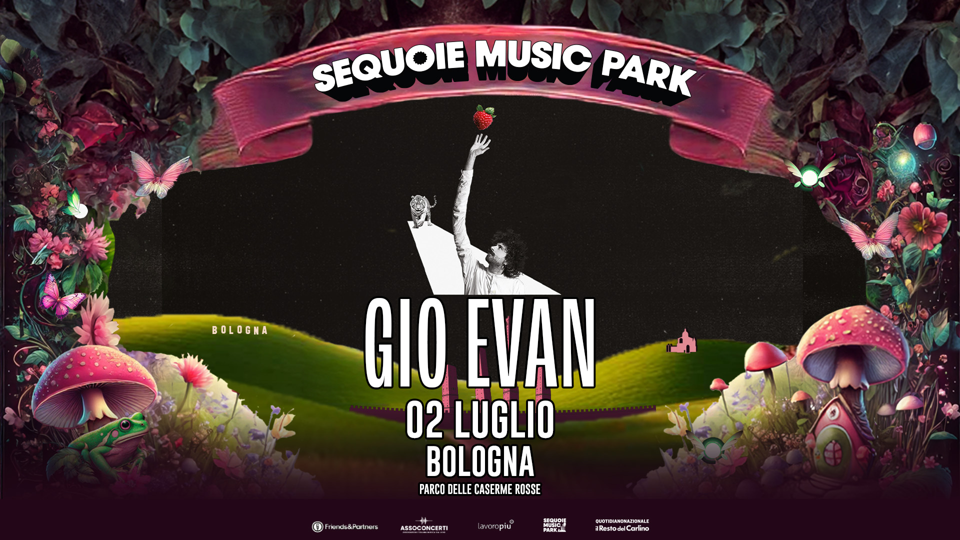 Gio Evan @ Sequoie Music Park Potrebbe essere un'immagine raffigurante testo