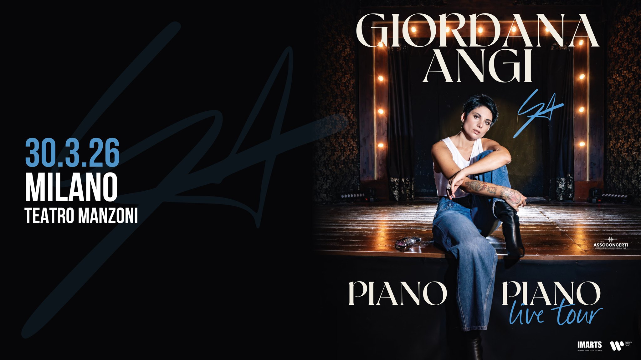 Evento Giordana Angi PIANO PIANO Tour – Milano Locandina Giordana Angi PIANO PIANO Tour – Milano - lunedì 30 marzo ore 20:30 - 22:30