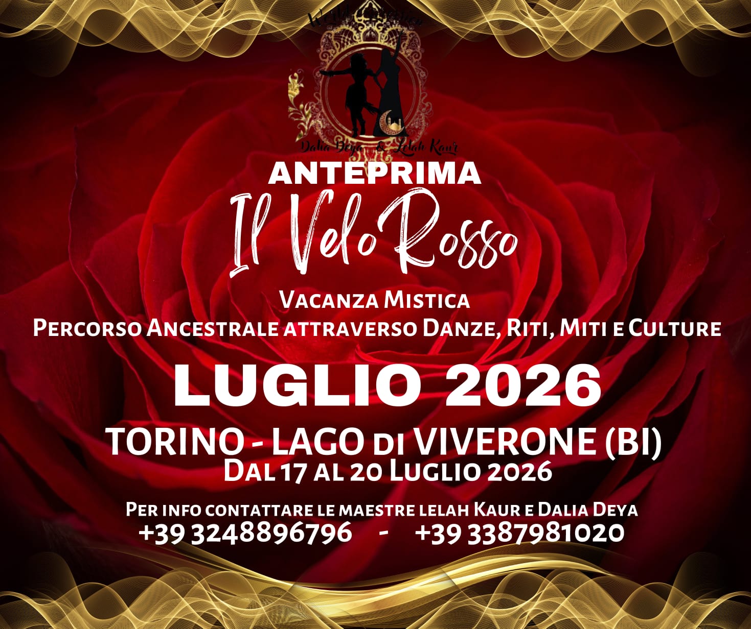IL VELO ROSSO “Vacanza mistica percorso ancestrale attraverso le danze sciamanesimo e magia” Nessuna descrizione della foto disponibile.