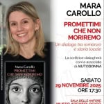 Incontro con l’autrice Mara Carollo Incontro con l’autrice Mara Carollo a Oderzo (TV) il 29 novembre 2025