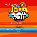 Jova Summer Party • Barletta @ Music Arena 17/08 Potrebbe essere un contenuto grafico raffigurante testo