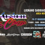 Kustom & Classic – Seconda edizione Potrebbe essere un contenuto grafico raffigurante auto e il seguente testo "Kitın usiom AREA MERCATO- LIGNANO SABBIADORO (UD) 16 MAY 16MAY2026 2026 K Kustom WERLD CRUISIN' жии ONLY SELECTED VEHICLES CUSTOMIZED OR CLASSIC UP TO THE 90'5 40 TION SE-EST 四野eイ 14-12026 2026"