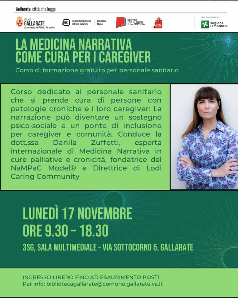 La medicina narrativa come cura per i caregiver Potrebbe essere un'immagine raffigurante testo