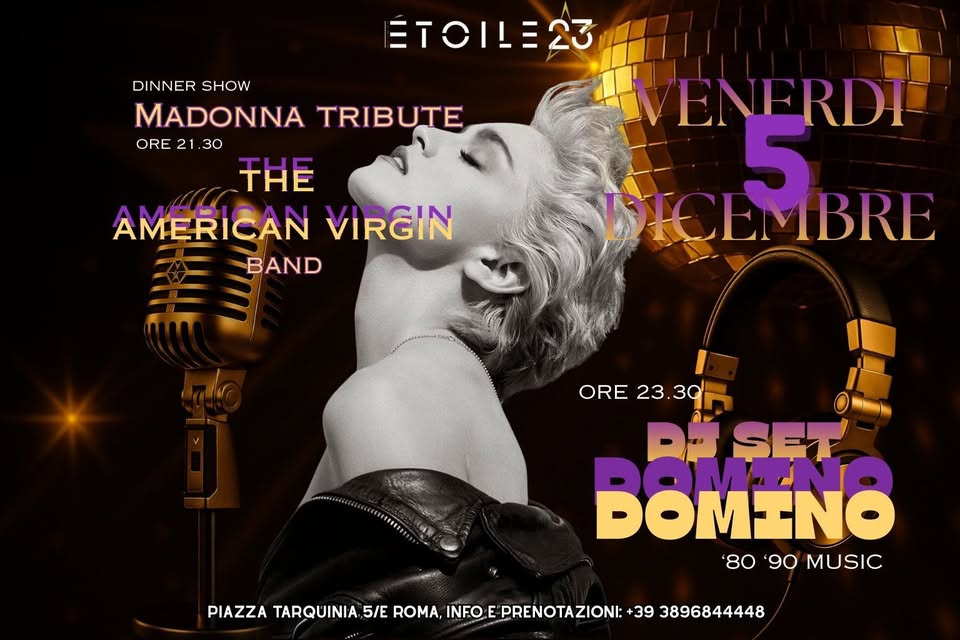 Like a Virgin | Live Show & Dj set Potrebbe essere un'immagine raffigurante altoparlante, illuminazione e folla