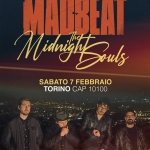 MADBEAT – The Midnight Souls – Live Cap 10100 (TO) + Guest Potrebbe essere un'immagine raffigurante testo