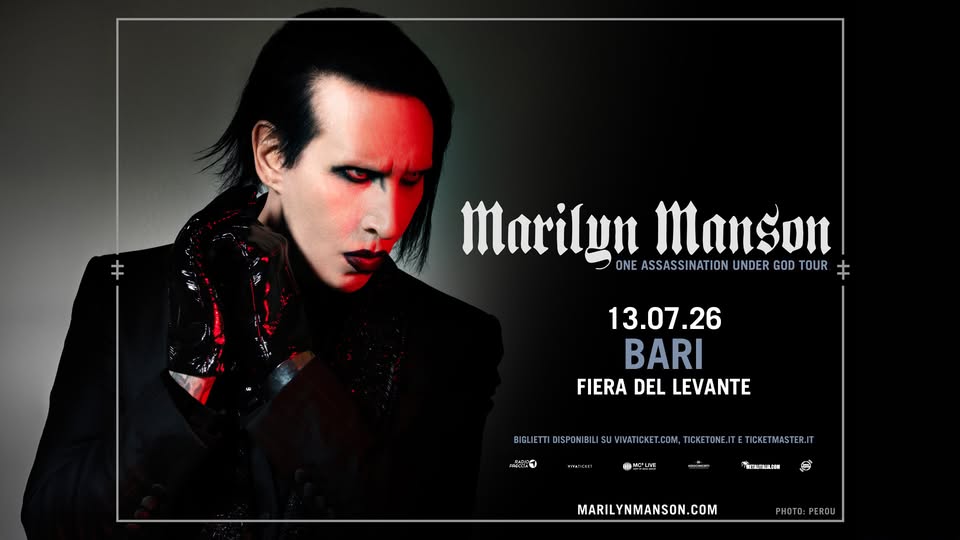 Evento Marilyn Manson It – Bari Locandina Marilyn Manson It – Bari - lunedì 13 luglio ore 21:00 - 23:00