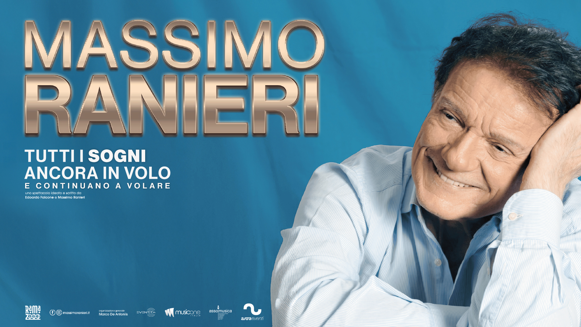 Massimo Ranieri “Tutti I Sogni Ancora In Volo Tour” || Teatro Politeama Greco – Lecce Potrebbe essere un'immagine raffigurante testo