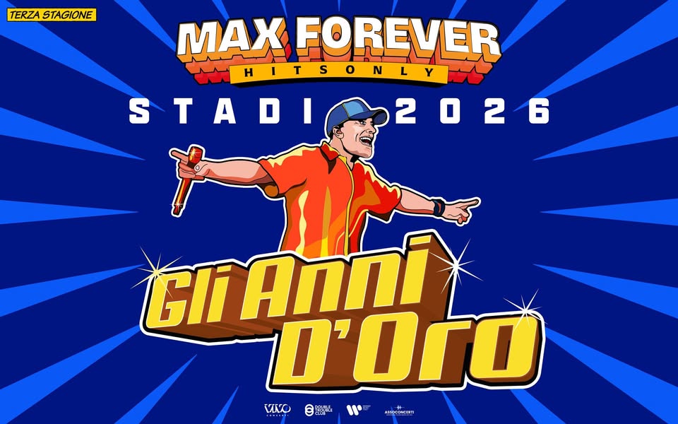 Evento Max Pezzali – Bari Locandina Max Pezzali – Bari - domenica 5 luglio ore 20:00 - 23:50