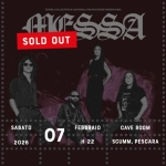 MESSA @ Scumm Cave Room • Sab 07/02 Potrebbe essere un'illustrazione raffigurante il seguente testo "SABATO tit 製P. مع MESSA 07 02 H H22 22 20 26 CAVE CAVEROOM ROOM SCLMM H arci"