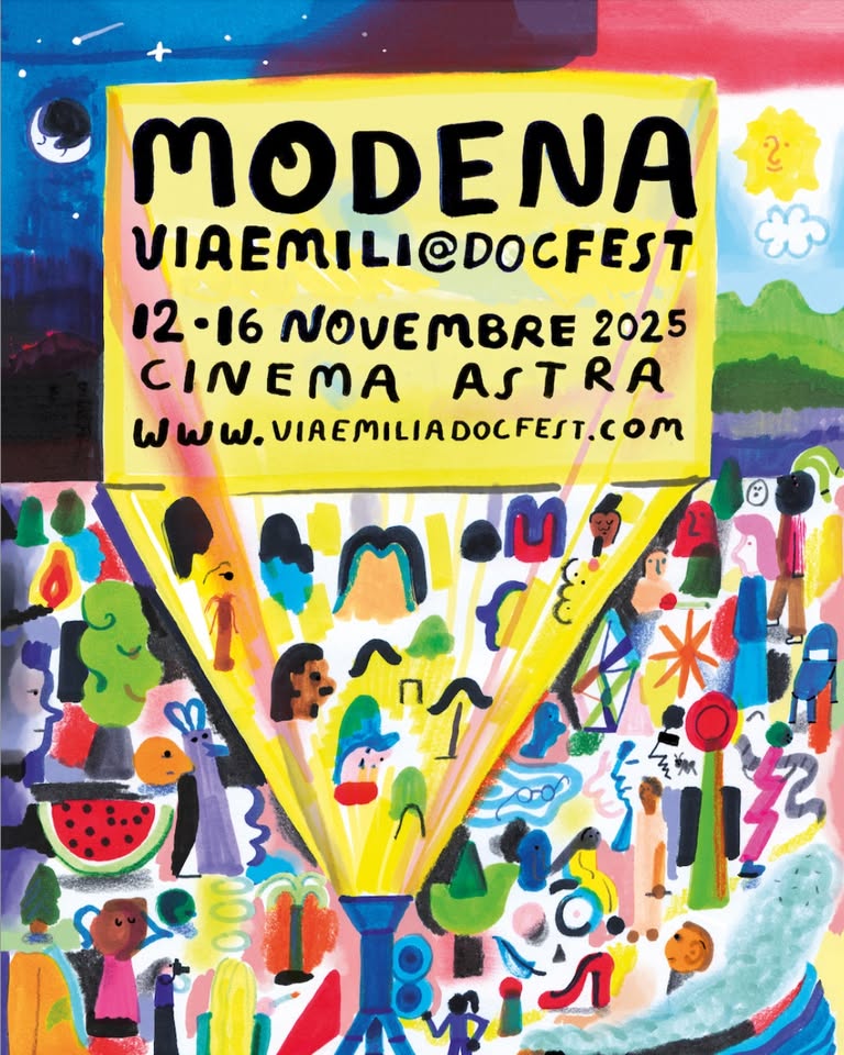 Evento Modena Viaemili@docfest 2025 Locandina Modena Viaemili@docfest 2025 - da mercoledì 12 novembre - domenica 16 novembre 2025 ore 17:00 ore 20:00