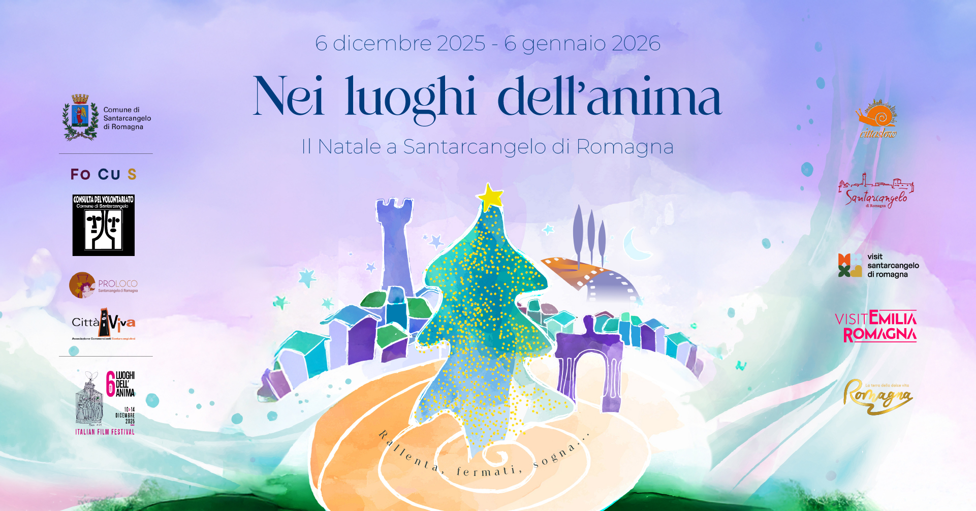 Nei luoghi dell’anima. Il Natale a Santarcangelo di Romagna Potrebbe essere un contenuto grafico raffigurante testo