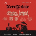 NERO NATALE | SHARKS IN YOUR MOUTH + DEFAMED + Guests | DAMAGE INC (Verona) Potrebbe essere un contenuto grafico raffigurante testo